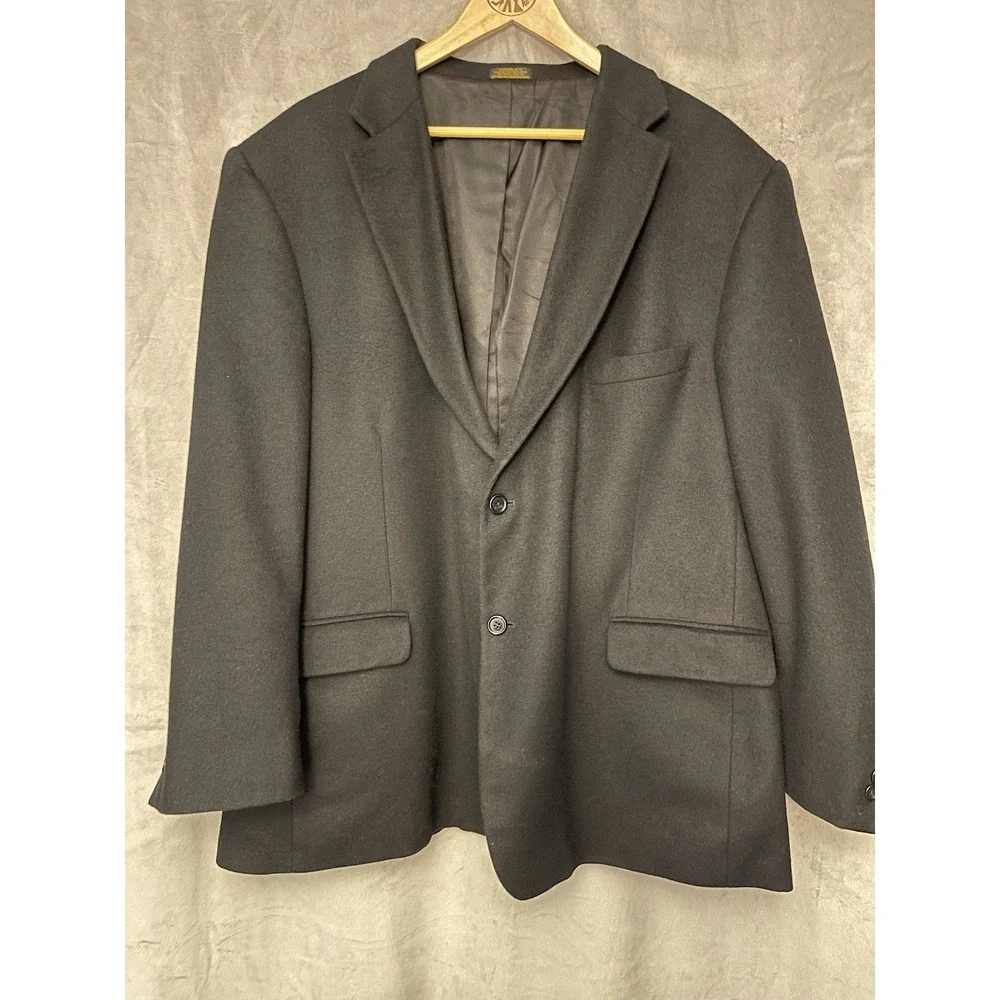 Stafford Men's Blazer Sports Coat Lama‎ Wool Camel Hair Blend Size 50 R